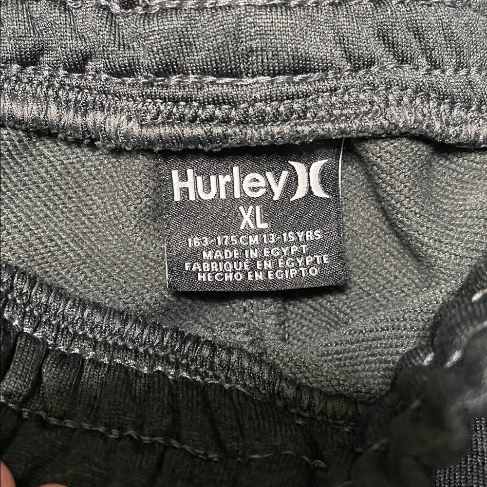 Hurley NWOT Kids Dark Gray Sweatpants with White Logo Size XL - Picture 3 of 9